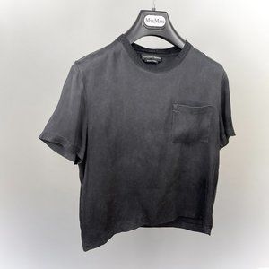 Alexander Mcqueen Silk T- Shirts Chest-pocket Small